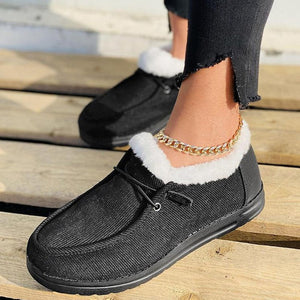 Women Winter Plus Velvet Thick Flat Loafers