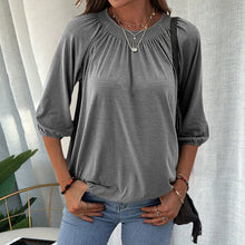 Load image into Gallery viewer, Pullover Crewneck Loose T-Shirt