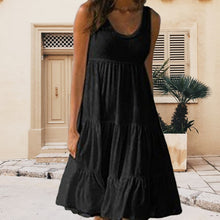 Load image into Gallery viewer, Sleeveless Crewneck Panel Dress