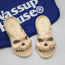 Load image into Gallery viewer, Skull Design Single Band Slippers