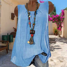 Load image into Gallery viewer, Comfortable Casual Round Neck Sleeveless T-Shirt