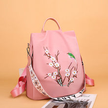 Load image into Gallery viewer, Embroidered Anti-theft Backpack