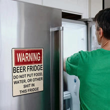 Load image into Gallery viewer, Funny Beer Fridge Vintage Sticker Sign🤭