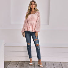 Load image into Gallery viewer, Women's Lantern Sleeve Shirt