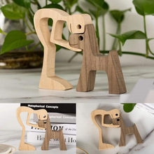 Load image into Gallery viewer, 🎁Pet Lover Gifts Wood Sculpture Family &amp; Puppy Wooden Crafts Table Ornaments