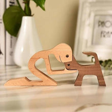 Load image into Gallery viewer, 🎁Pet Lover Gifts Wood Sculpture Family &amp; Puppy Wooden Crafts Table Ornaments