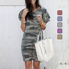 Load image into Gallery viewer, Camo Print Dress