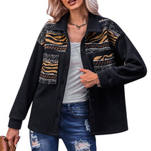 Load image into Gallery viewer, Paneled Contrast Loose Jacket