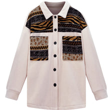 Load image into Gallery viewer, Paneled Contrast Loose Jacket