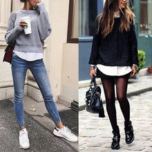 Load image into Gallery viewer, Women High Waist Fake Top Lower Sweep