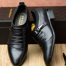 Load image into Gallery viewer, Men's Business Breathable Leather Shoes