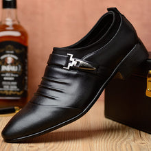 Load image into Gallery viewer, Men's Business Breathable Leather Shoes