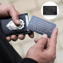 Load image into Gallery viewer, &quot;And I&#39;d choose you&quot; Engraved Metal Wallet Card