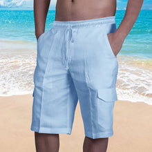 Load image into Gallery viewer, Men&#39;s Casual Linen Shorts