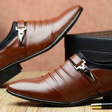 Load image into Gallery viewer, Men's Business Breathable Leather Shoes