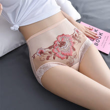 Load image into Gallery viewer, High Waist Lace Embroidered Panties