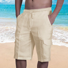 Load image into Gallery viewer, Men&#39;s Casual Linen Shorts