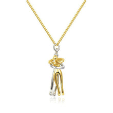 Load image into Gallery viewer, The Tale of Two Lovers Necklace and Earrings,Couple hug necklace