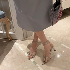 Bow Pointed Toe High Heels