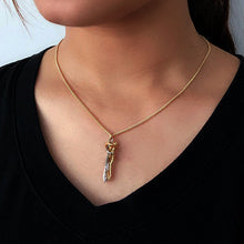Load image into Gallery viewer, The Tale of Two Lovers Necklace and Earrings,Couple hug necklace