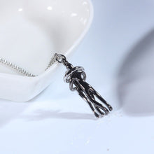 Load image into Gallery viewer, The Tale of Two Lovers Necklace and Earrings,Couple hug necklace