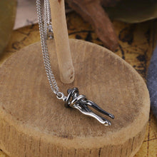 Load image into Gallery viewer, The Tale of Two Lovers Necklace and Earrings,Couple hug necklace