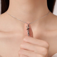 Load image into Gallery viewer, The Tale of Two Lovers Necklace and Earrings,Couple hug necklace