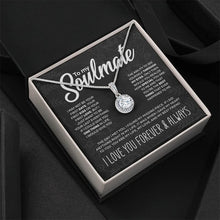 Load image into Gallery viewer, To My Soulmate Sparkling Round Created Necklace