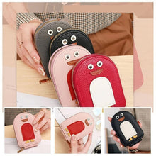Load image into Gallery viewer, Cute Penguins PU Credit Card Coin Wallet