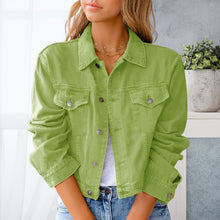 Load image into Gallery viewer, Colorful Denim Jacket