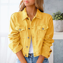 Load image into Gallery viewer, Colorful Denim Jacket