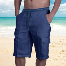 Load image into Gallery viewer, Men&#39;s Casual Linen Shorts