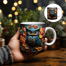 Load image into Gallery viewer, Mug with owl print