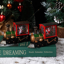 Load image into Gallery viewer, Christmas Crystal Floating Snow Train Light