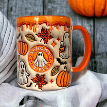 Load image into Gallery viewer, Pumpkin Coffee Cup With Ghost