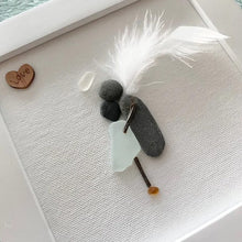 Load image into Gallery viewer, Sea Glass Art Sympathy Gift