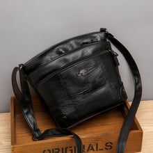 Load image into Gallery viewer, Soft Leather Messenger Multi Pocket Large Capacity Shoulder Bag