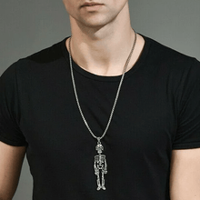Load image into Gallery viewer, Retro Skeleton Man Necklace