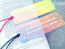 Load image into Gallery viewer, Sit Down And Read Iridescent Bookmark