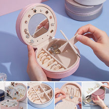 Load image into Gallery viewer, Three layers round portable jewelry box