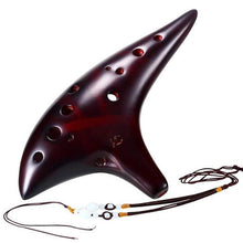 Load image into Gallery viewer, [HOT SALE]-12 Holes Ocarina Alto C Smoldering Ceramic Submarine SharpChain +Display BaseS