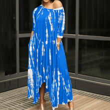 Load image into Gallery viewer, Irregular Dress withTtie-dye Print