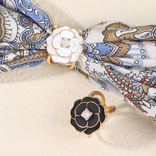 Load image into Gallery viewer, Delicate Camellia Scarf Buckle