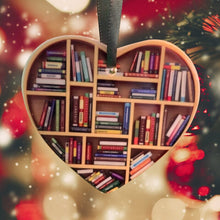 Load image into Gallery viewer, Cute Book Lovers Heart Ornament Bookshelf Decoration