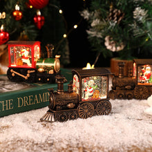 Load image into Gallery viewer, Christmas Crystal Floating Snow Train Light