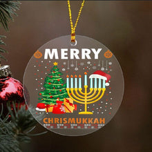 Load image into Gallery viewer, Christmas Hanukkah Acrylic Ornament