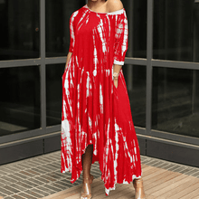 Load image into Gallery viewer, Irregular Dress withTtie-dye Print