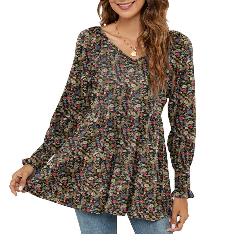 Printed Puff Long Sleeve Shirt