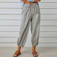 Load image into Gallery viewer, High Waist Button Cropped Pants