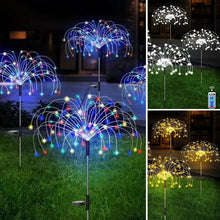 Load image into Gallery viewer, Waterproof  Solar Garden Fireworks Lamp